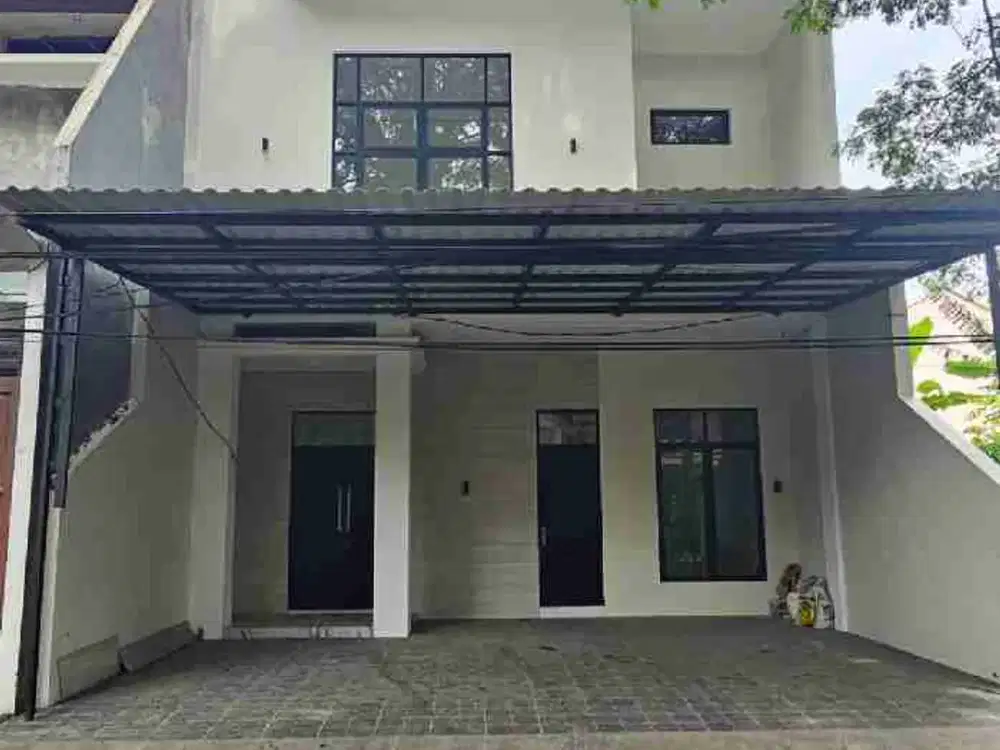 rumah mewah 2 lt jalan kembar blok depan malang kota carport 2 mobil dekat RS mall dan alfamart