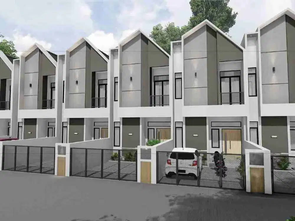 Townhouse di kota Bekasi Mustikajaya 2 lantai rooftop 3 kamar tidur KPR tanpa DP strategis dekat pintu tol Bekasi Timur, Barat, jatiasih dan Narogong