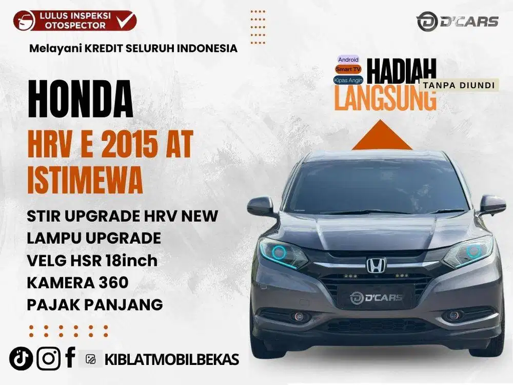 HONDA HRV E 2015 MATIC KAMERA 360 PAJAK PANJANG