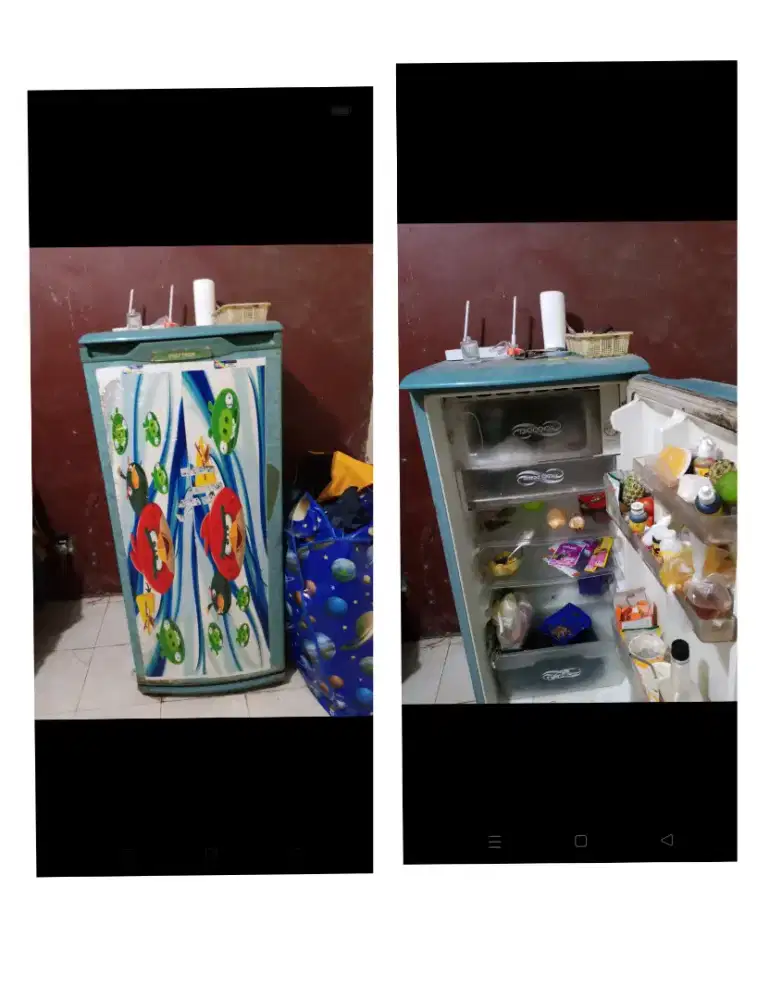 Jual kulkas 1 pintu Polytron normal minus pemakaian