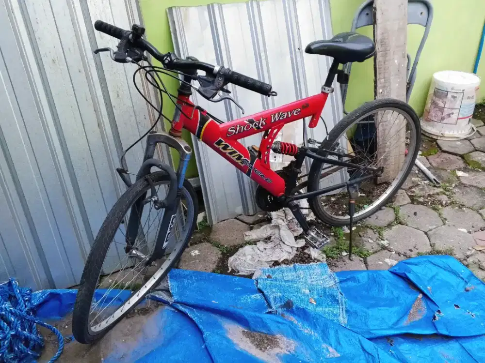 Sepeda MTB full suspension Wim Cycle velg peyot