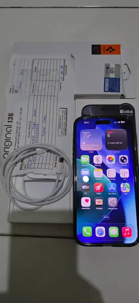 Iphone 16 promax 512 resmi blibli setara ibox