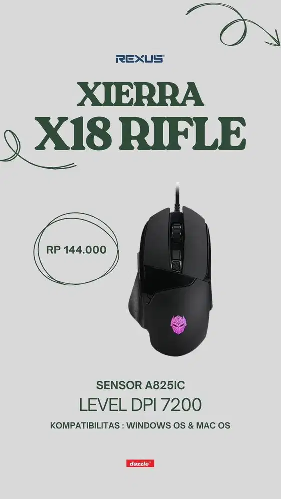 Mouse gaming Rexus Xierra X18