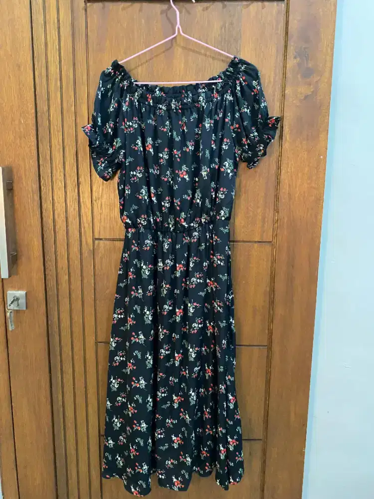 Midi Dress Bunga