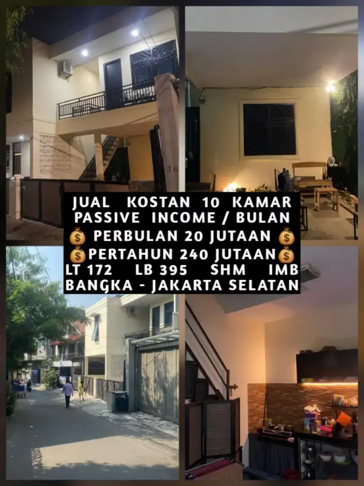 JUAL KOS KOST KOSAN KOSTAN BANGKA MAMPANG PRAPATAN JAKARTA SELATAN
