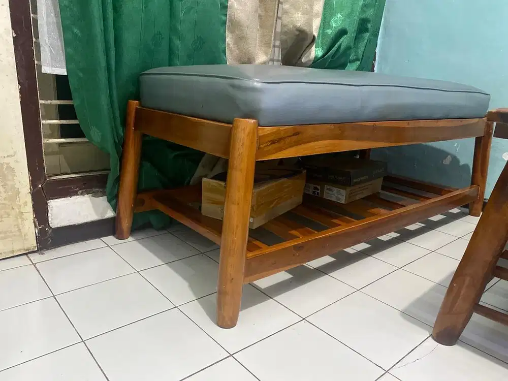 set kursi tamu kayu jati
