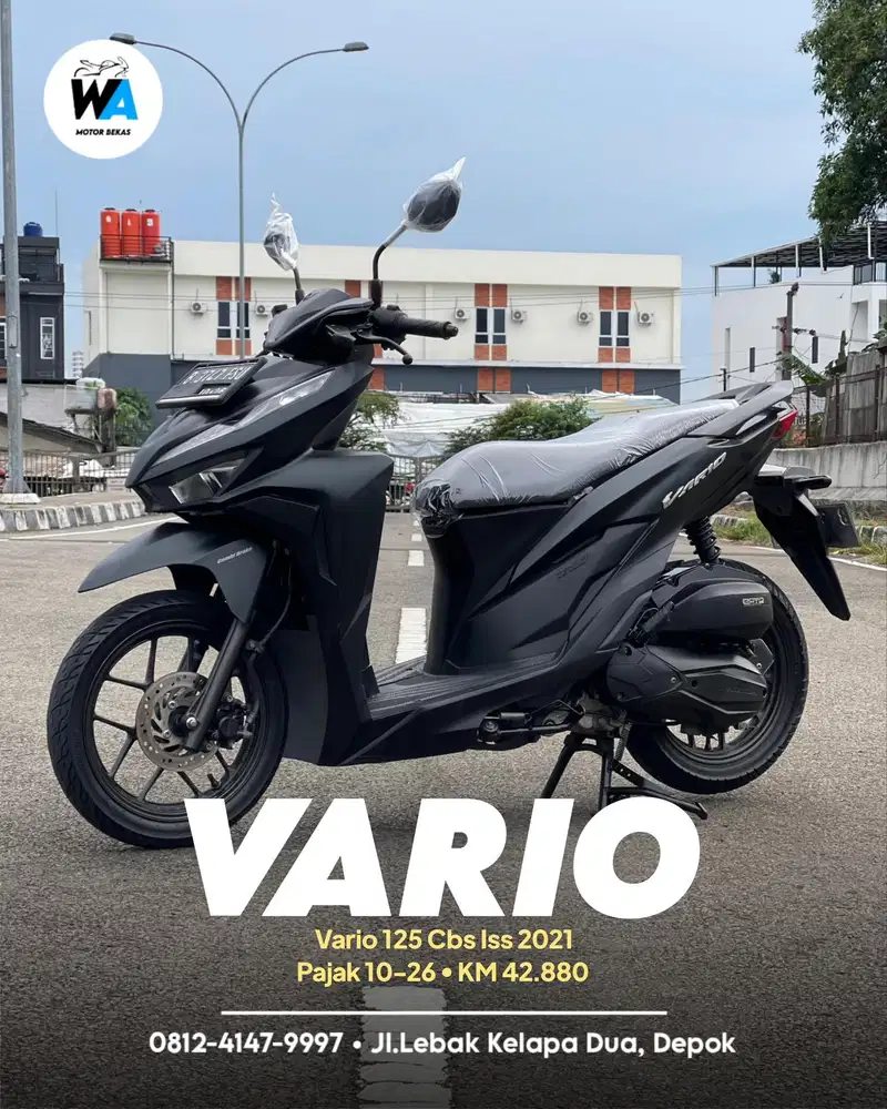 Cash/Kredit Honda Vario 125 Cbs Iss Tahun 2021