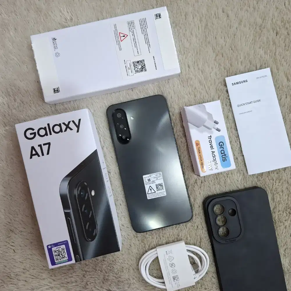 Samsung A17 4G 8/128 Fulset mulus Pemakaian Singkat Garansi on likenew