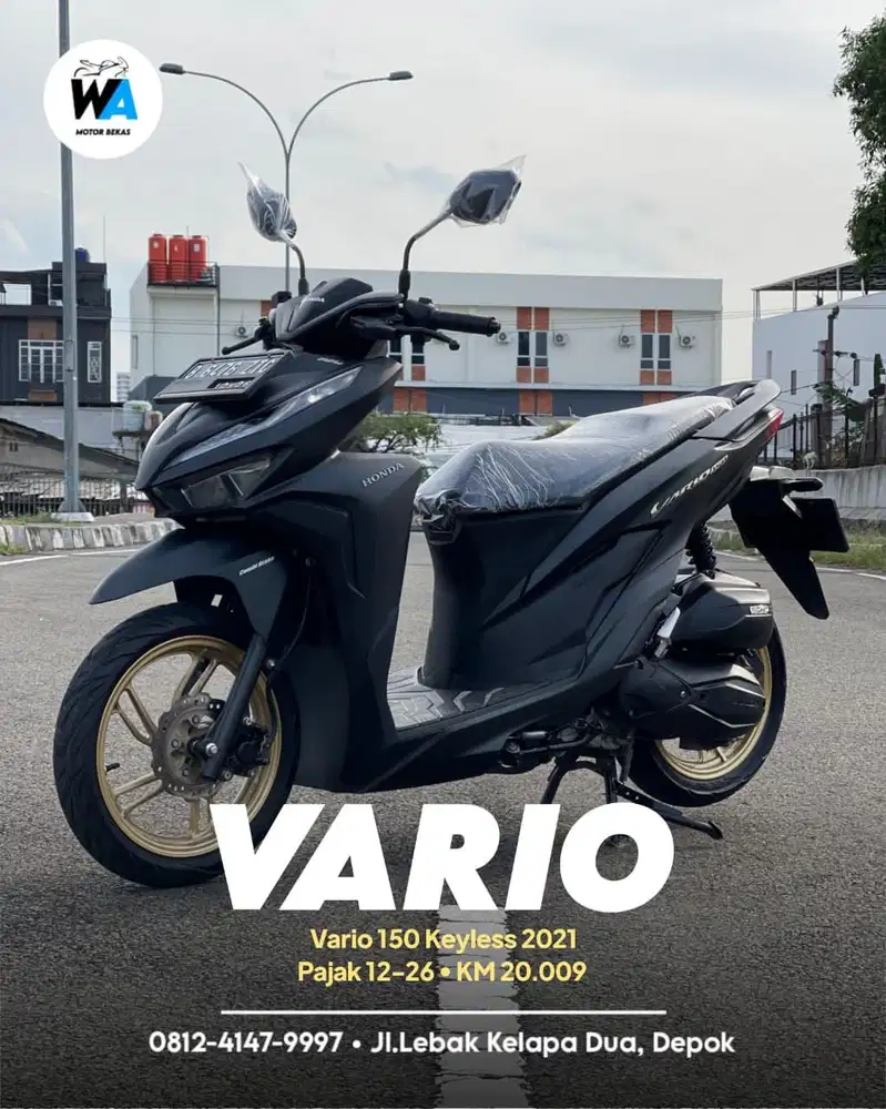 DP 500 RIBU Honda Vario 150 Keyless Tahun 2021 Cash/Kredit
