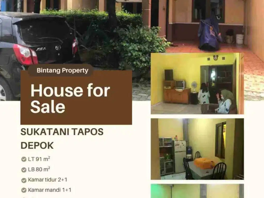 Rumah dijual di sukatani depok