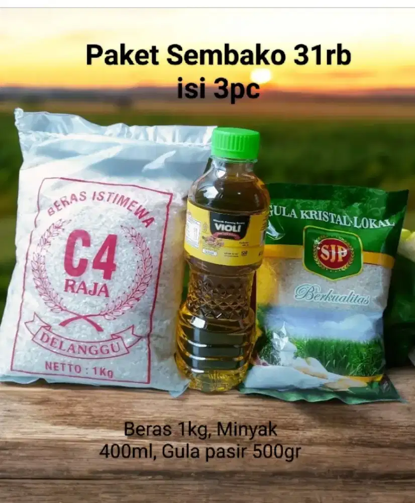 Sembako murah 31rb dapat 3pc