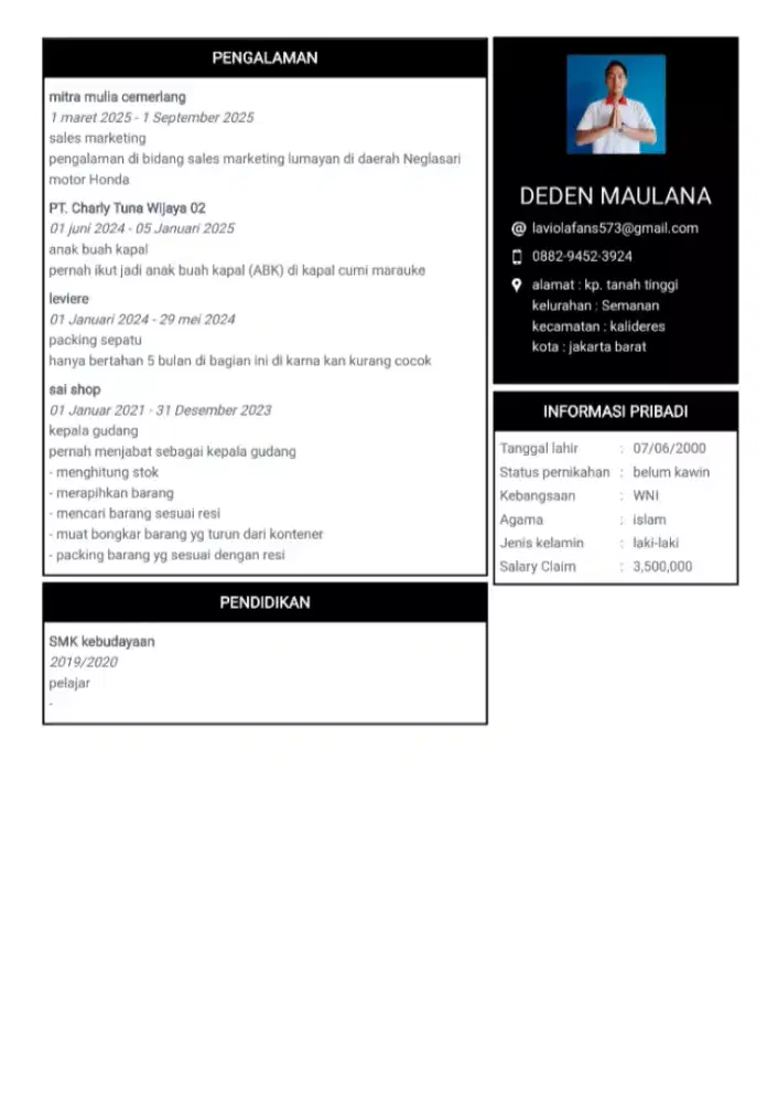 mencari lowongan pekerjaan