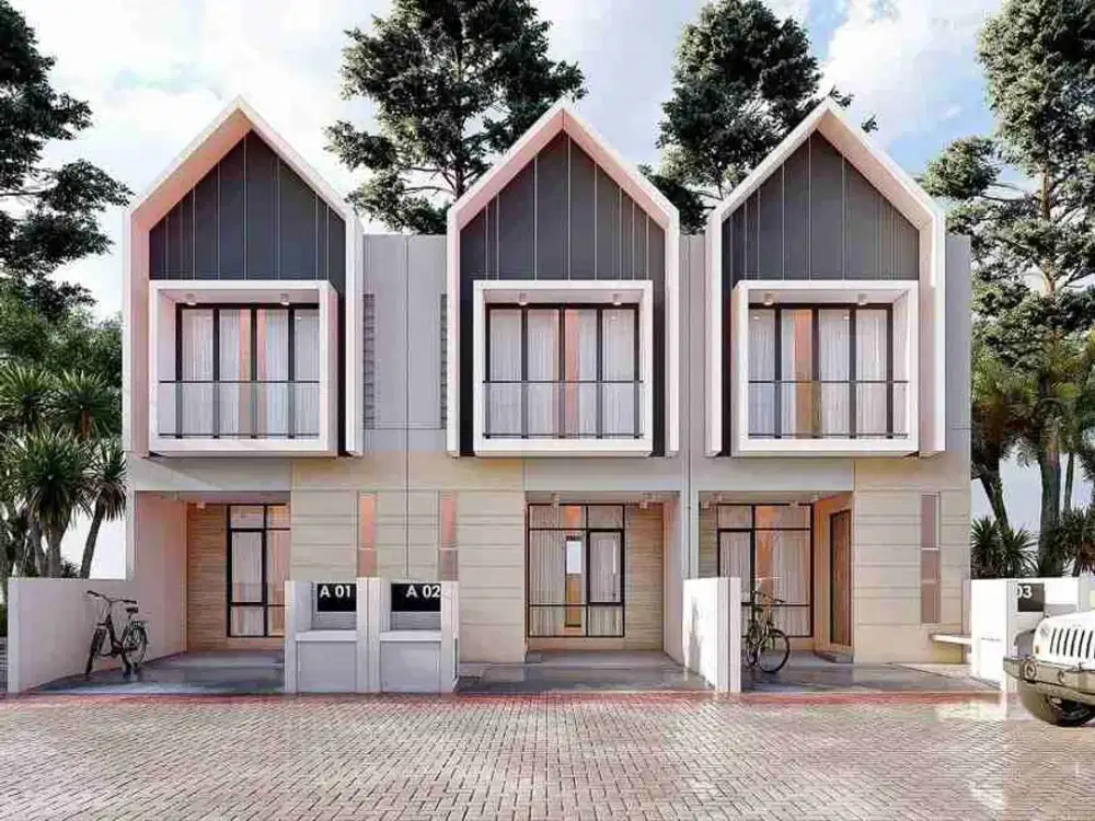 Townhouse cluster di Rawalumbu kota Bekasi KPR tanpa DP 2 lantai 4 kamar tidur strategis ke pintu tol dan LRT Bekasi Timur dan Barat