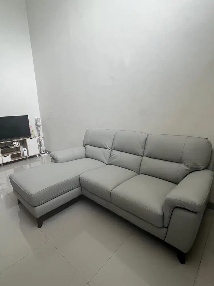 Sofa 3 seater light grey - Sofa Ferrara