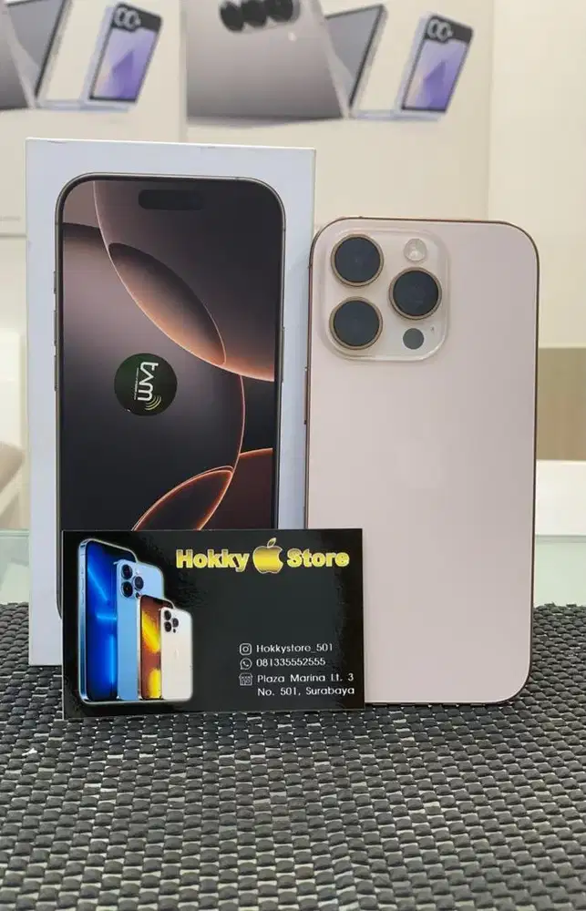 Iphone 16pro/256gb Desert titanium garansi ibox  April 2026 bh 100%