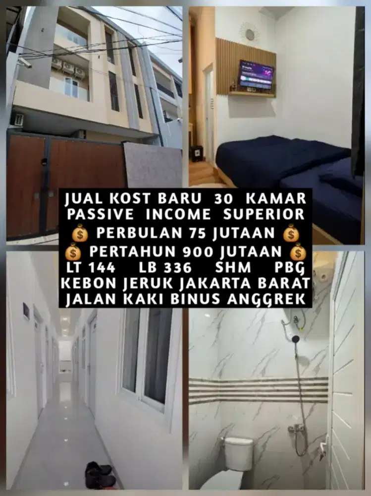 JUAL KOS KOST KOSAN KOSTAN KEBON JERUK JALAN KAKI BINUS KEMANGGISAN