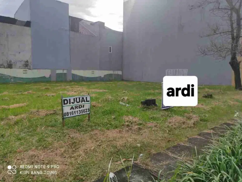 Kav 10x20, hdp utara jalan luas Citra garden 2 ex