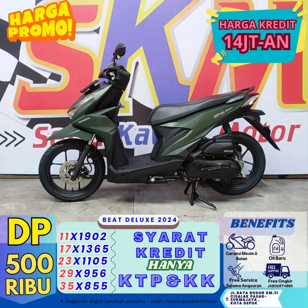 (potongan DP 200 lngsng gas) beat 2024 cash credt