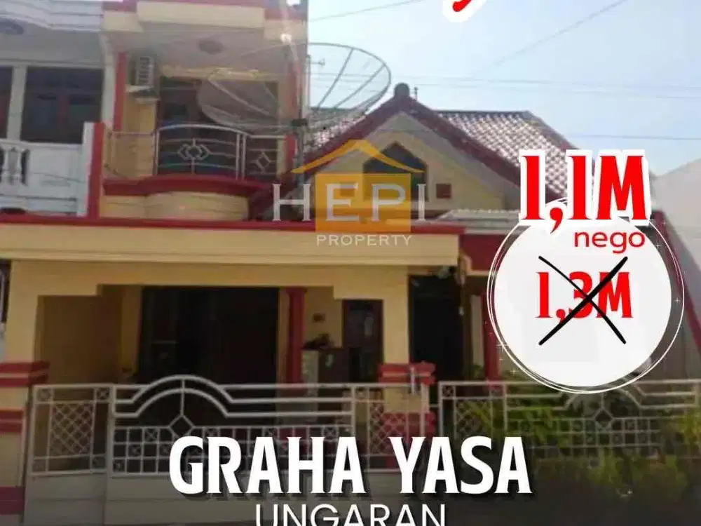 Rumah 2 lantai dalam cluster di graha yasa ungaran