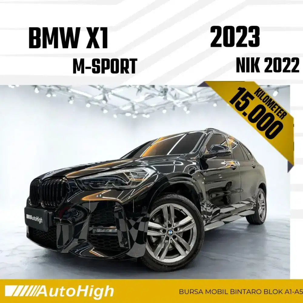 DP10% [Km15.000] X1 M-Sport 2022 Black Reg 2023 #AUTOHIGH