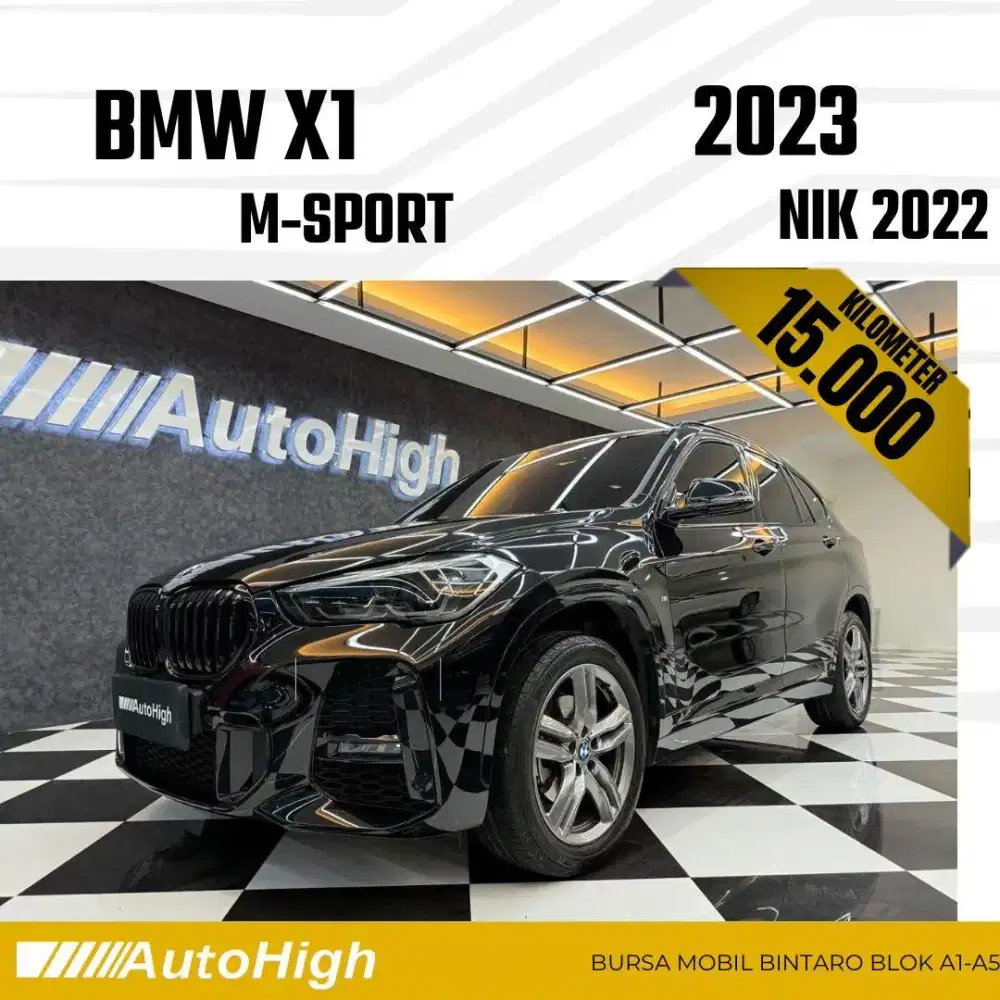 DP10% [Km15.000] X1 M-Sport 2022 Black Reg 2021 #AUTOHIGH
