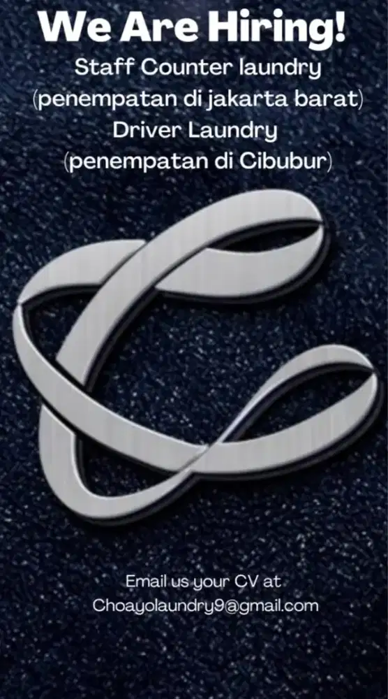 Dibutuhkan segera staff counter dan driver