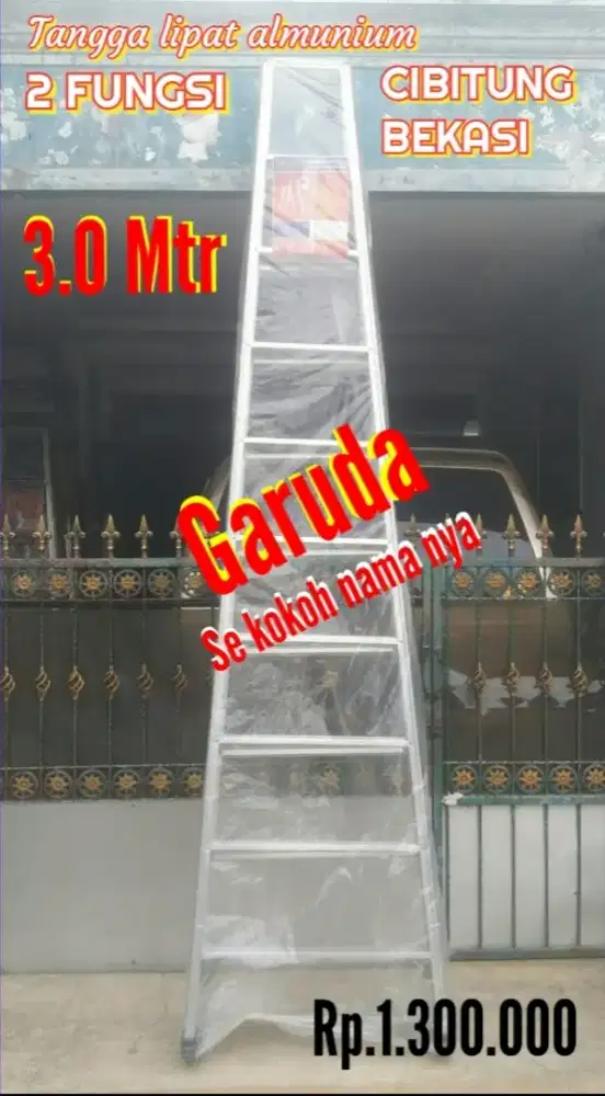 Tangga lipat almunium 3 mtr.