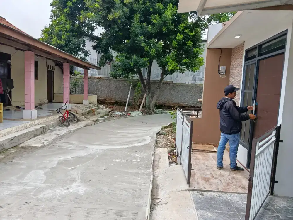 rumah baru hrga 285jt nego, kpr pribadi dp 160jt sisanya cicil