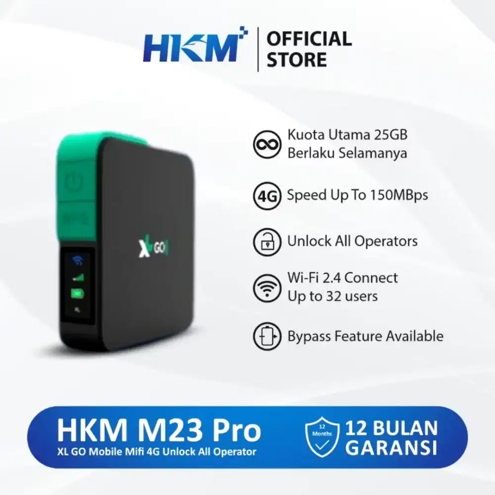 Mifi XL M23 4G Unlock Mifi HKM Modem Wifi Mifi all operator