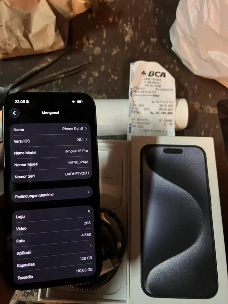 IPHONE 15 PRO 128GB RESMI IBOX