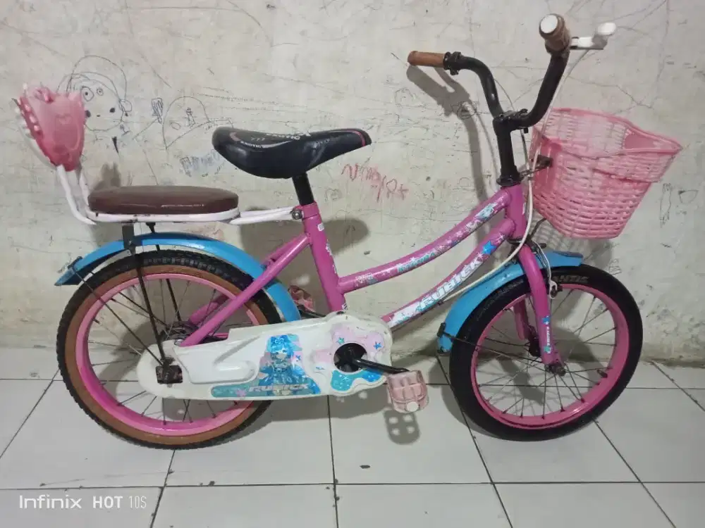 SEPEDA ANAK CEWEK UKURAN 16 KOKOH SIAP PAKAI