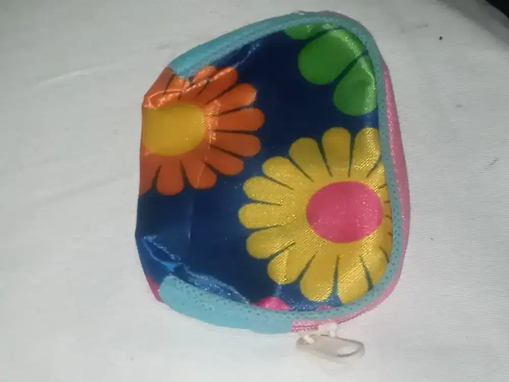 DOMPET MINI MOTIF BUNGA CUTE