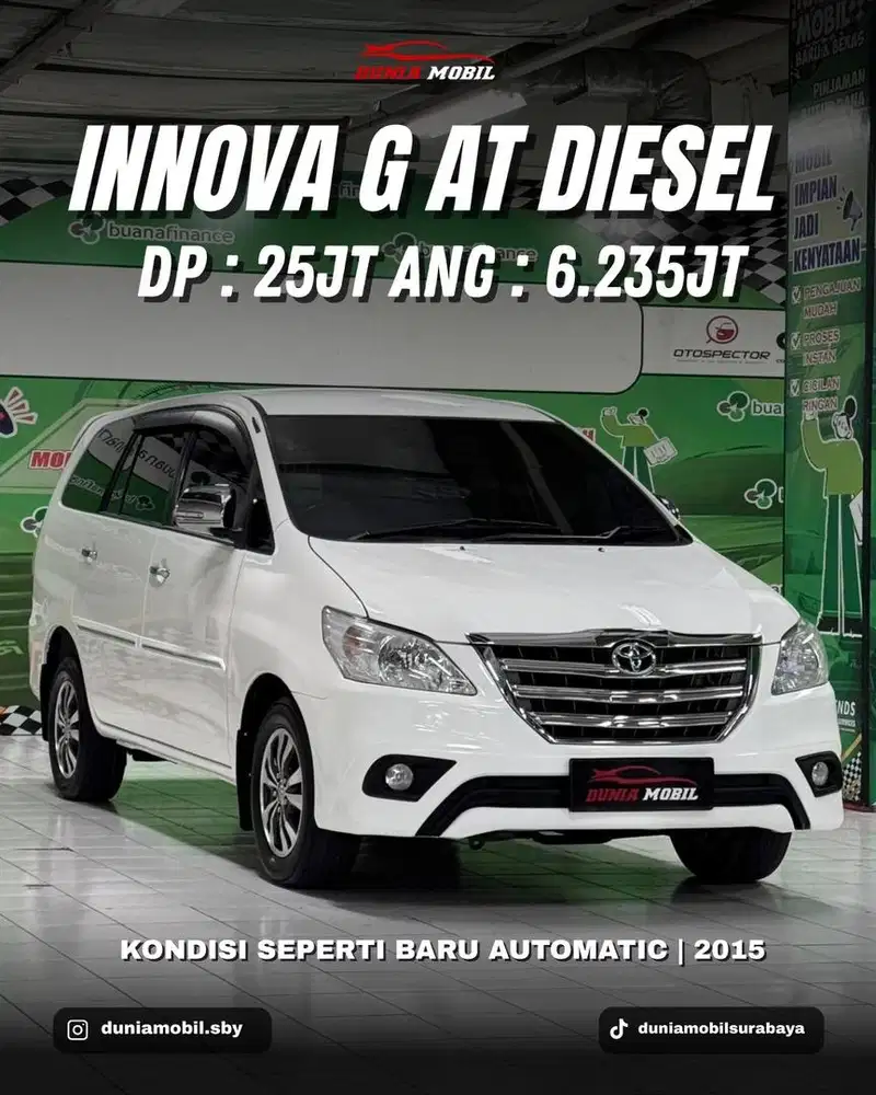 Innova G AT Diesel 2015 Matic Solar Toyota Innova Barong