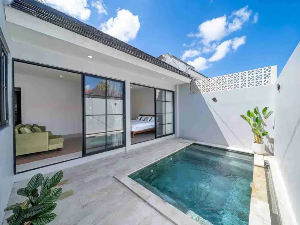 FOR SALE VILLA Cantik Bergaya MINIMALIS Modern Siap Huni Di Lokasi Strategis PADONAN CANGGU BALI