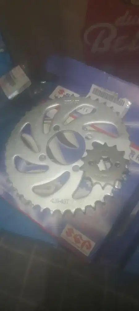 gear tarik satria old depan belakang