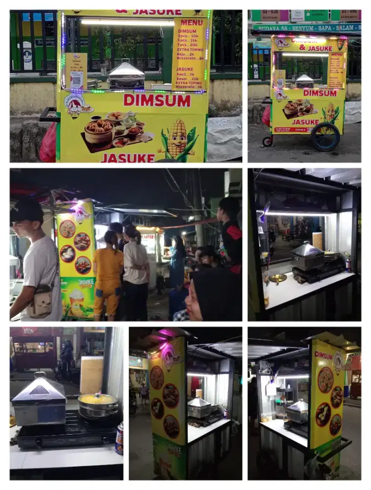 Jual gerobak dimsam komplit