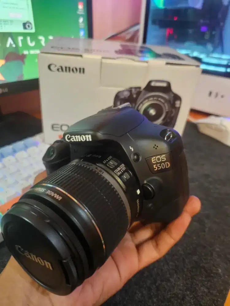 CANON EOS 550D KIT 18-55MM IS KONDISINYA LANGKA NIH