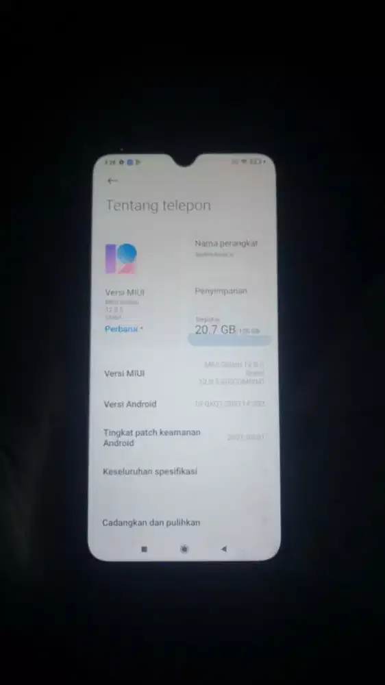 Redmi Note 8 orian Ram 6/128 no minus Hp+Dus