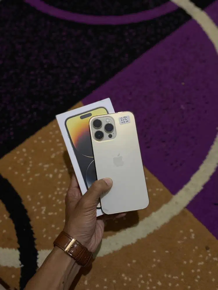 Iphone 14 promax 128gb gold bea cukai