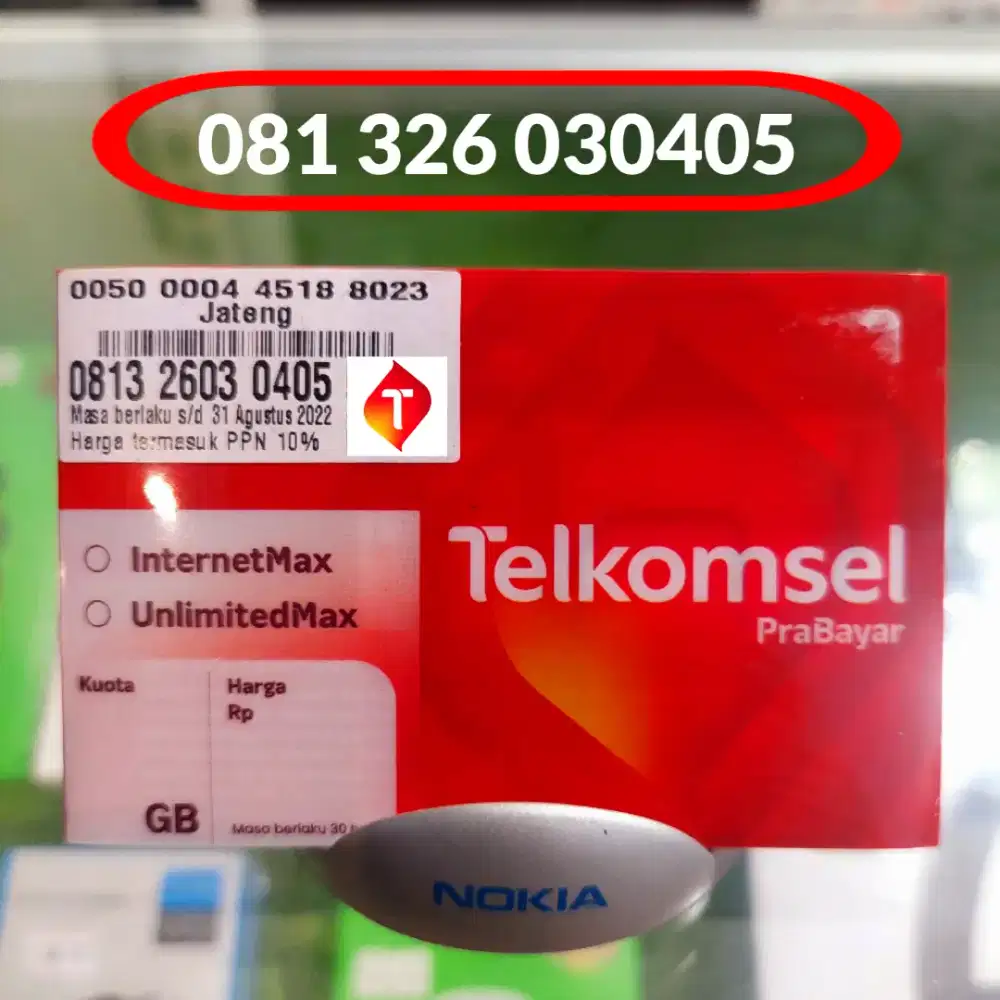 Nomor Cantik Simpati Perdana Telkomsel 4G/5G Prabayar