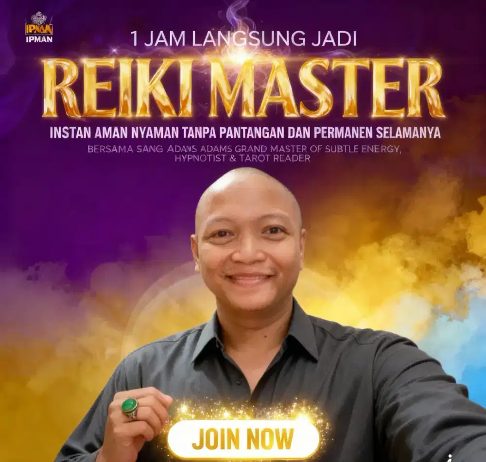 Pelatihan 1 Jam Jadi Reiki Master Level 9 ProMax Unlimited