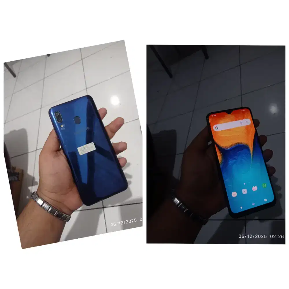 samsung A20 Ram 3/32 lcd ori amoled Segel kamera jernih