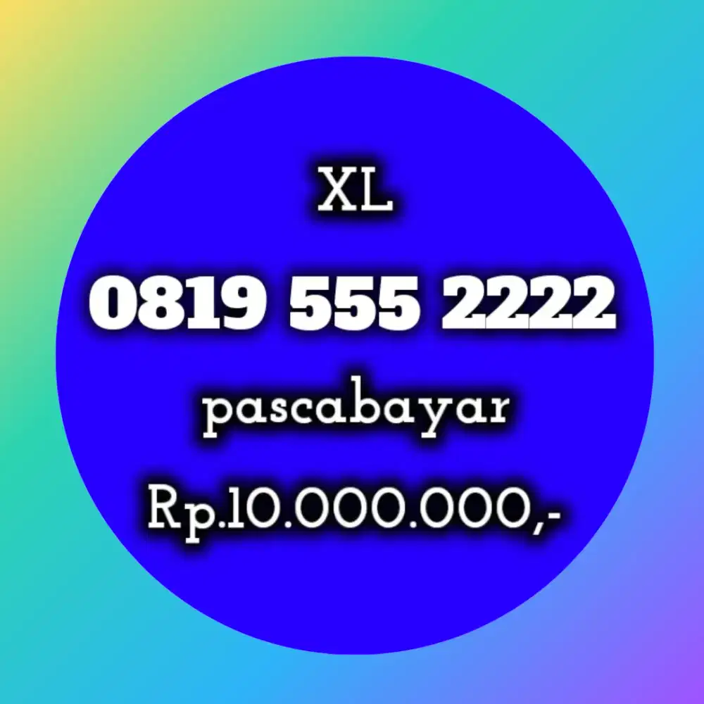 NOMOR CANTIK KOLEKSI XL 555 2222