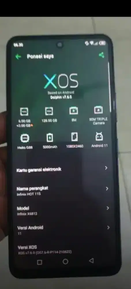 Infinix hot 11s ram 6/128