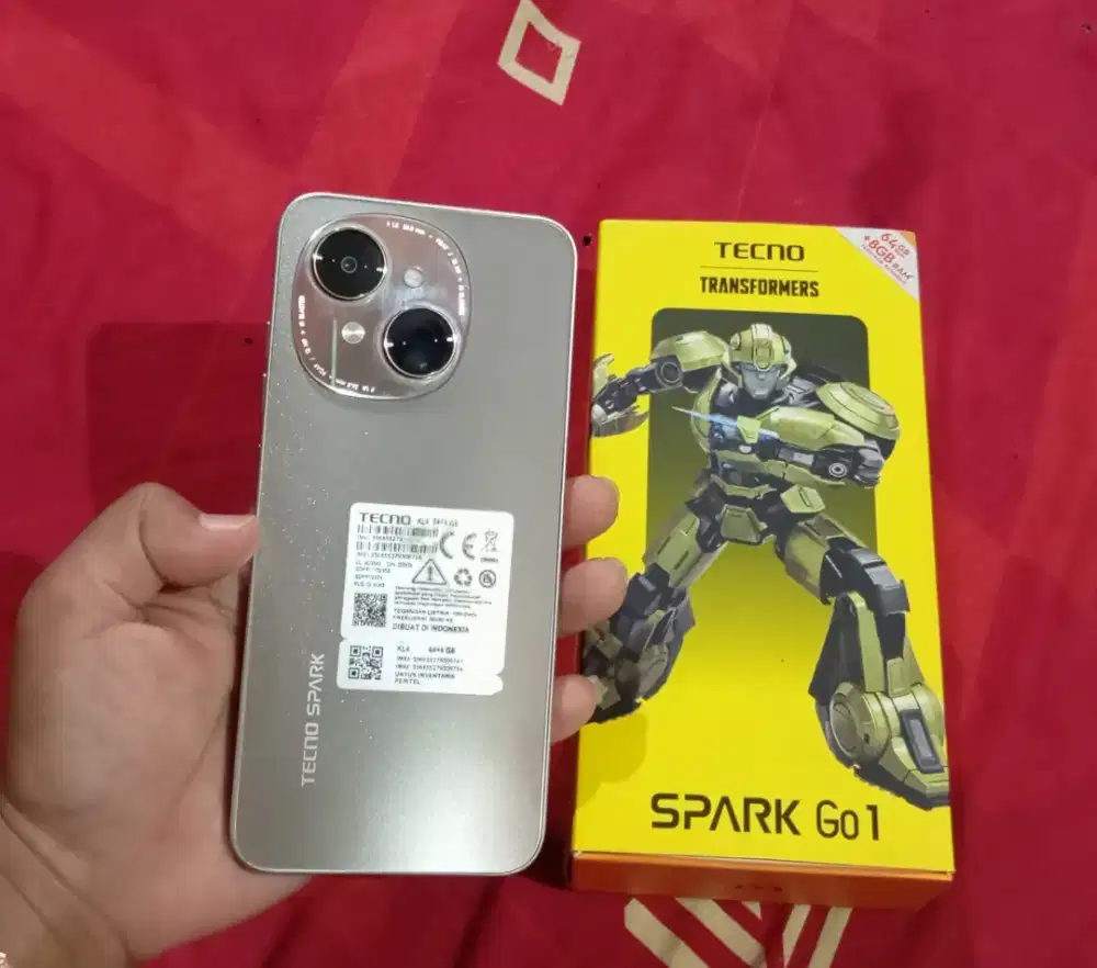 Tecno spark Go 1 ram 4+4/64 fullset ori.