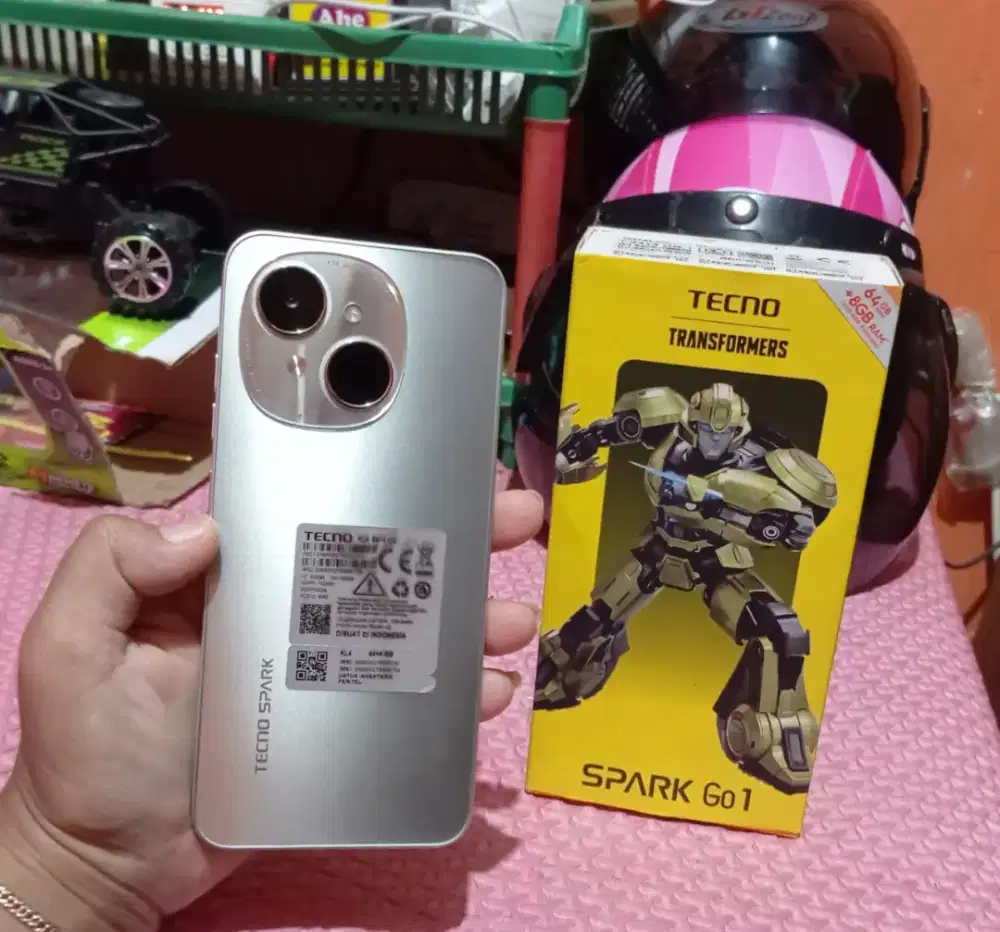 Tecno spark Go 1 ram 4+4/64 fullset mulus!.
