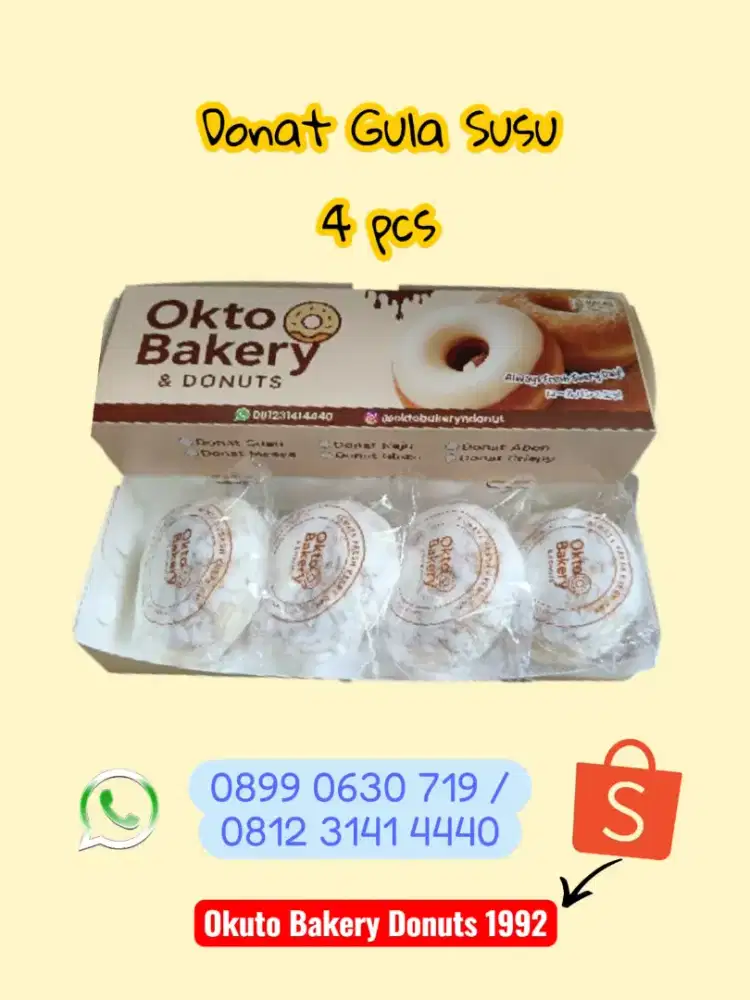 Donat Okto susu 4 pcs