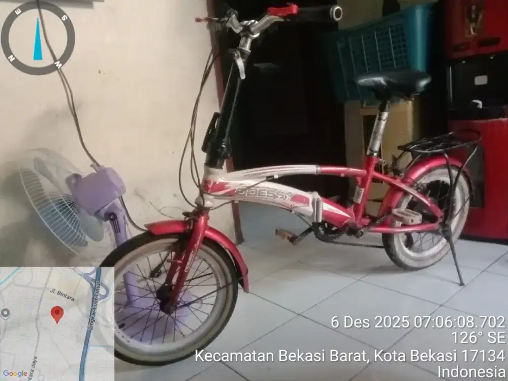 Sepeda lipat odessy uk 16