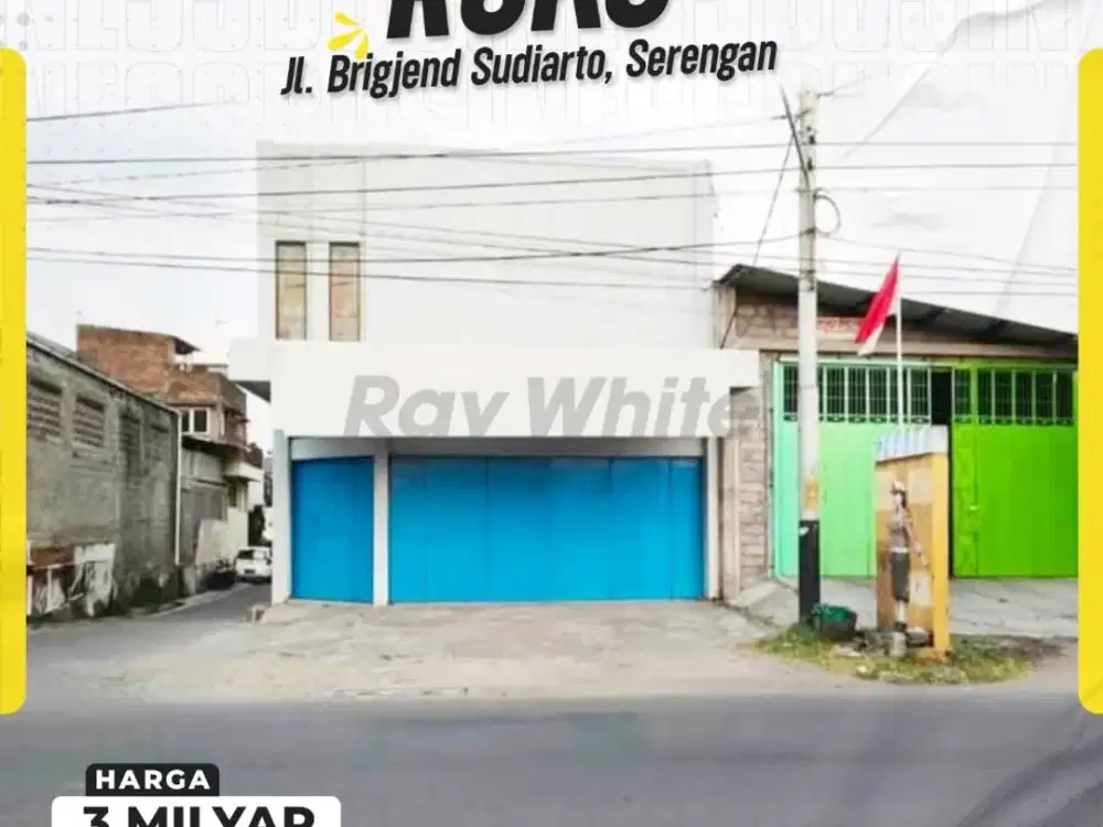 Dujual/Disewakan Ruko 2 Lantai di Jl brigjend Sudiarto Serengan, Siap Pakai