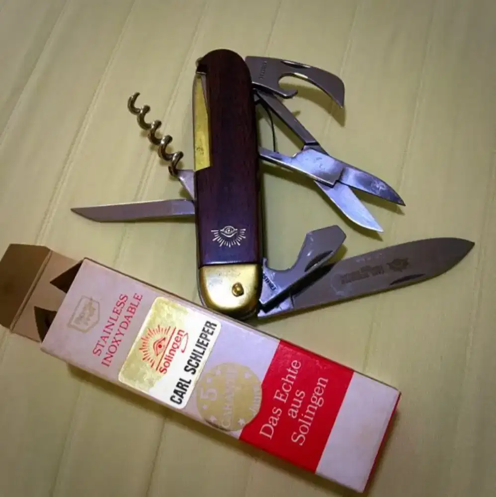 Carl Schlieper Multi Tool Pisau Lipat Serbaguna Original Antik